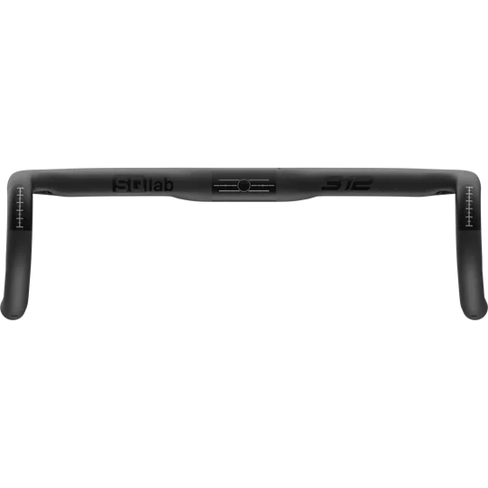 SQlab 312 R Carbon integrated road bike handlebar with internal cable routing in matte black