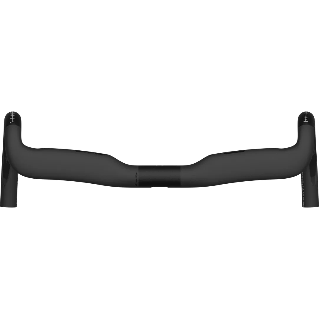 SQlab 312 R Carbon integrated road bike handlebar with internal cable routing in matte black