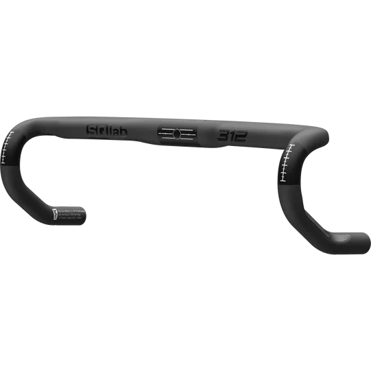 SQlab 312 R Carbon integrated road bike handlebar with internal cable routing in matte black
