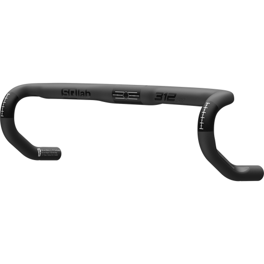 Cintre intégré carbone SQlab 312 R pour vélo de route avec passage de câbles interne en noir mat