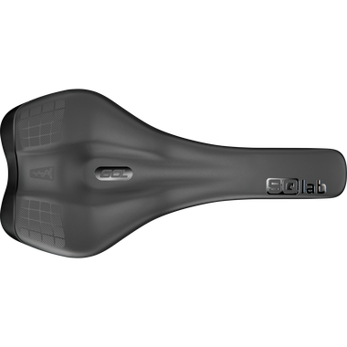 Selle VTT SQlab 6OL active avec profil ERGOWAVE en noir, vue de dessus