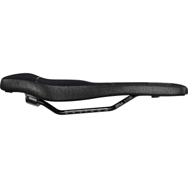 SQlab ClipOn 6OX Infinergy ERGOWAVE active MTB saddle in black, side view