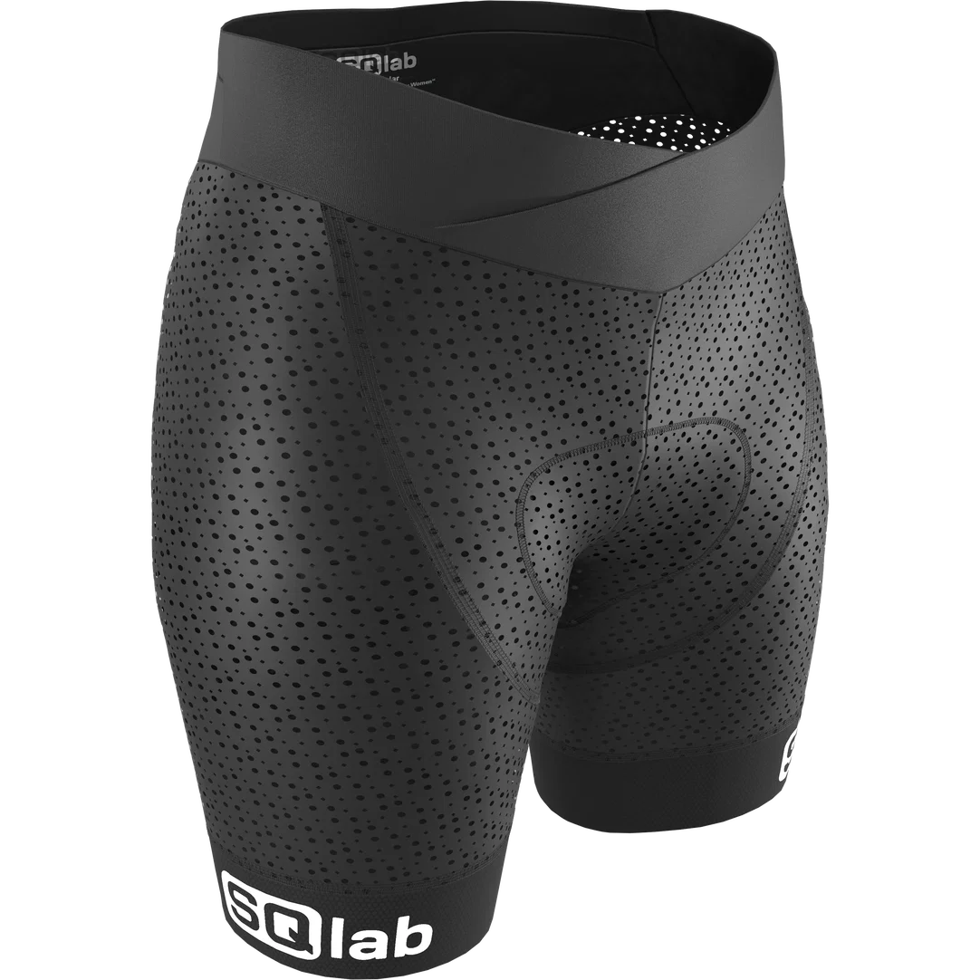 SQlab Shorts ONE10 2.0 Damen Radunterhose mit Sitzpolster in schwarz