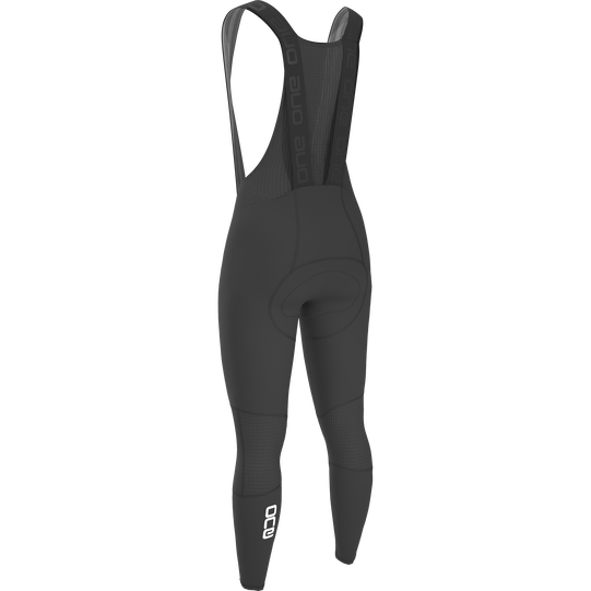 SQlab ONE12 women bib tights in black for cycling rear view