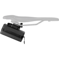 SQlab Saddle Bag Fidlock® 0.5 l in black with standard adapter mounted under bicycle saddle