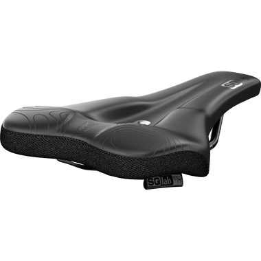 SQlab 6OX ERGOWAVE active 2.2 MTB enduro saddle in black with step concept and short nose