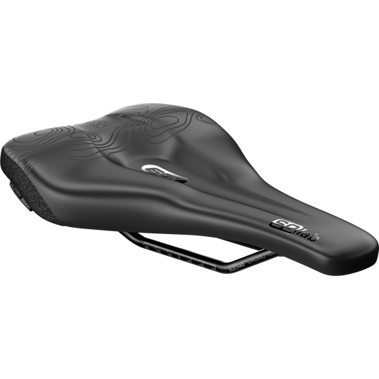 SQlab 6OX ERGOWAVE active 2.2 MTB enduro saddle in black with short nose