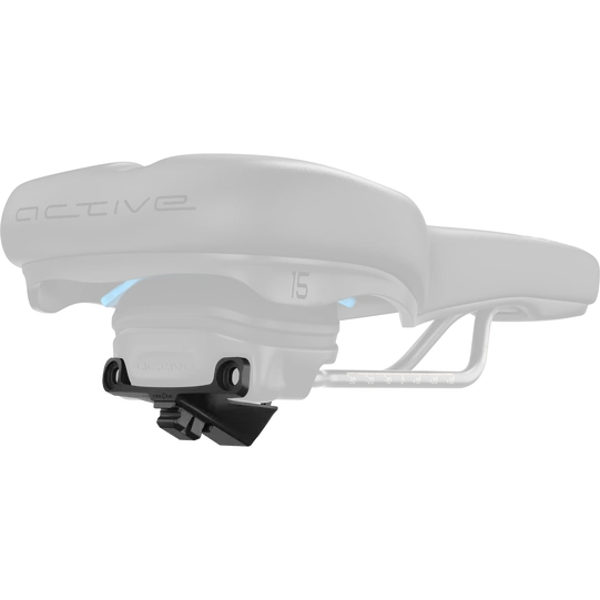 SQlab X Fidlock Comfort active 2.1 Adapter in schwarz unter SQlab Sattel montiert