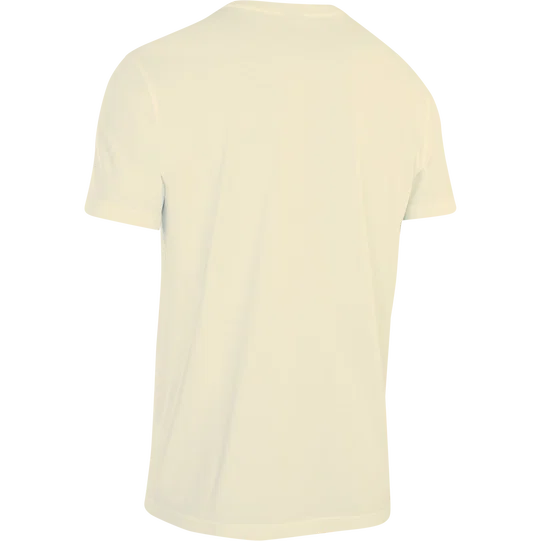 SQlab Tee SS ltd. Team men short-sleeve T-shirt back view in natural ecru