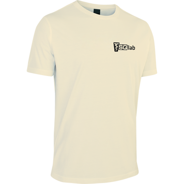 T-shirt manches courtes SQlab ltd. Team homme en crème naturel avec logo SQlab sur la poitrine gauche