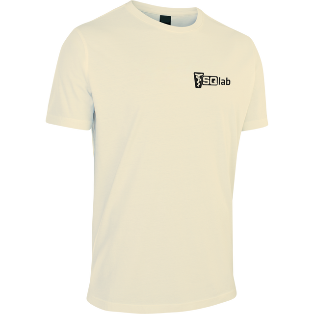 SQlab ltd. Team T-Shirt Herren in naturweiß mit SQlab-Logo auf der linken Brust
