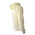 SQlab Zip Hoody ltd. Team men's zip hoodie in natural undyed ecru, back view