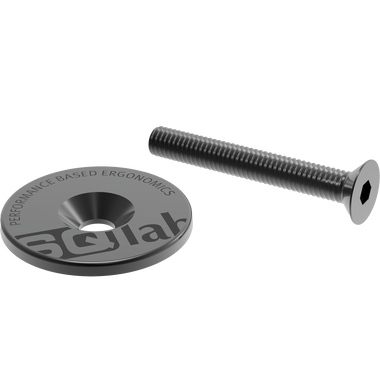 SQlab Ahead Cap 1 1/8 Zoll Vorbaukappe in dunkelgrau mit Kontersenkkopfschraube