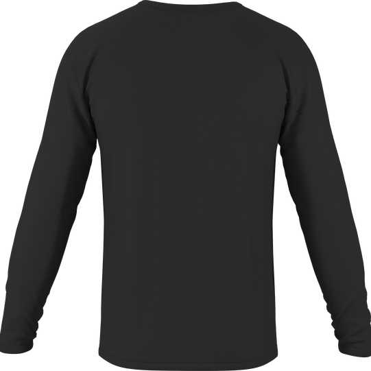 SQlab Tee Logo LS t-shirt unisexe à manches longues en noir — vue arrière