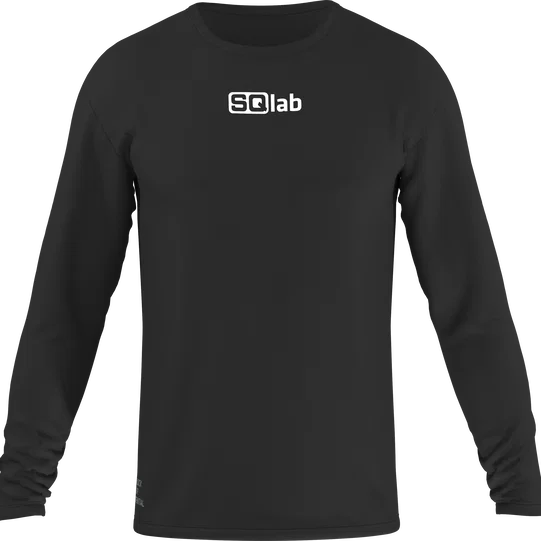 SQlab Tee Logo LS Langarmshirt unisex in schwarz mit SQlab-Logo