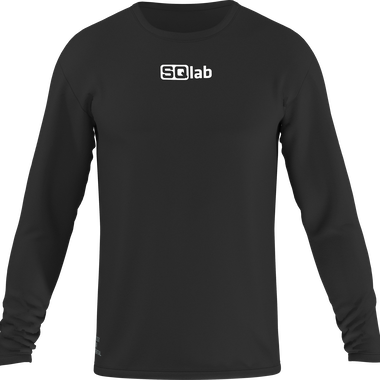 SQlab Tee Logo LS t-shirt manches longues unisexe en noir avec logo SQlab