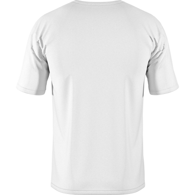 T-shirt unisexe SQlab Tee Taube Nudel en blanc, vue de dos