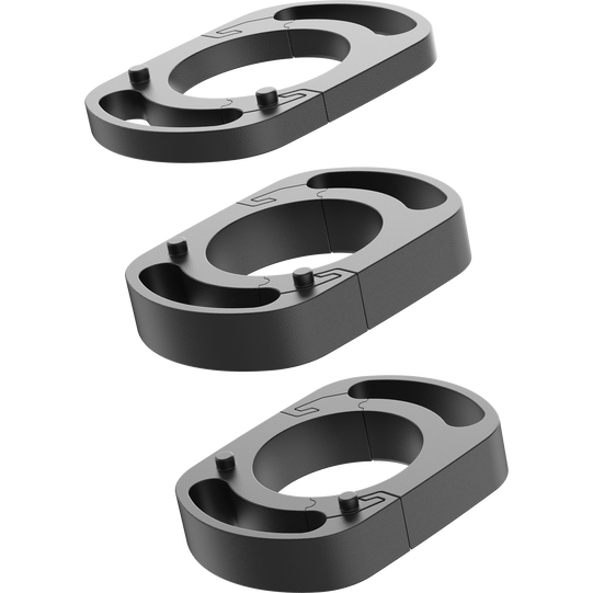 SQlab 812R jeu d'entretoises pour potence vélo de route 1x5mm et 2x10mm en gris anthracite