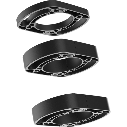 SQlab 812R jeu d'entretoises de potence 1x5mm 2x10mm en noir pour vélo de route
