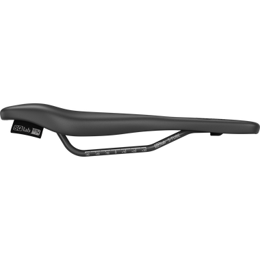 SQlab 612 ERGOWAVE® 2.1 Rennradsattel in schwarz mit S-TUBE Schienen, Seitenansicht
