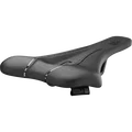 SQlab 612 ERGOWAVE® bicycle saddle in dark graphite with central pressure-relief channel