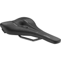 SQlab 612 ERGOWAVE® road saddle in black with central relief channel and S-TUBE rails