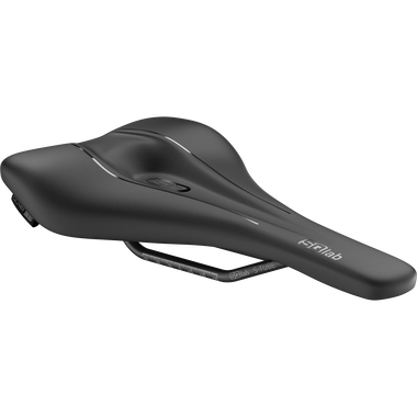 SQlab 612 ERGOWAVE® Rennradsattel in schwarz mit zentralem Druckentlastungskanal und S-TUBE Schienen