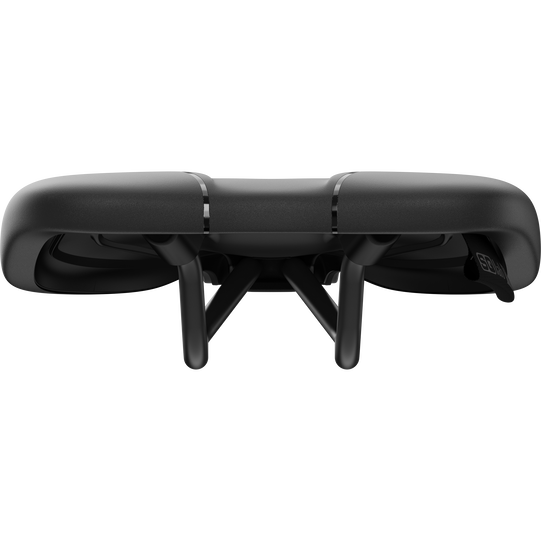 SQlab 612 ERGOWAVE® 2.1 Rennradsattel in schwarz mit Twin-Wing-Profil und Druckentlastungskanal