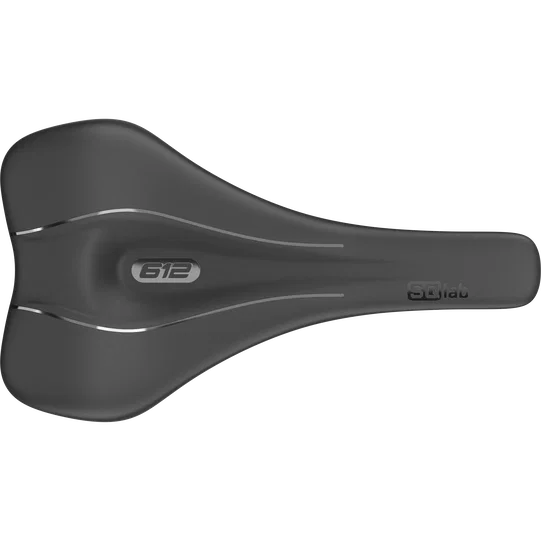 SQlab 612 ERGOWAVE® 2.1 road bike saddle in black