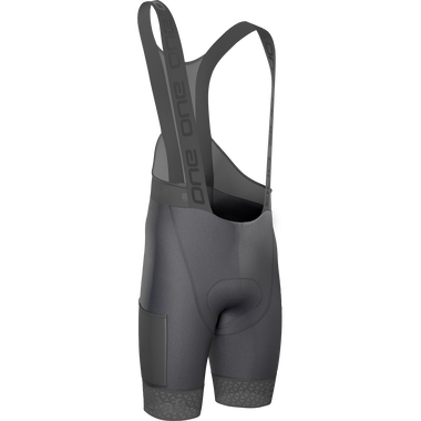 SQlab ONE14 bib shorts in charcoal grey for gravel cycling