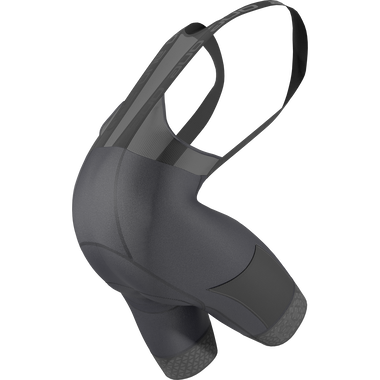 SQlab ONE14 bib shorts in charcoal black for gravel cycling