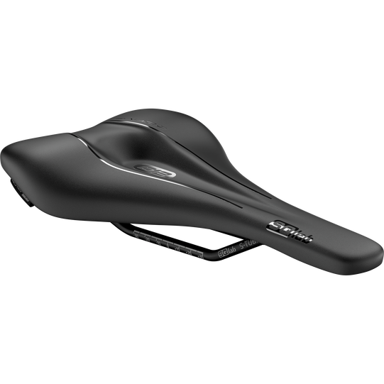 SQlab 612 ERGOWAVE active 2.2 Fahrradsattel in schwarz mit druckentlastendem Wellenprofil