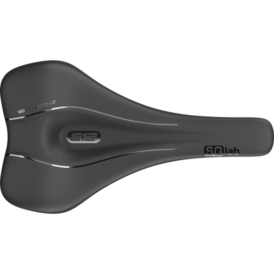 SQlab 612 ERGOWAVE active 2.2 Fahrradsattel in schwarz, Draufsicht