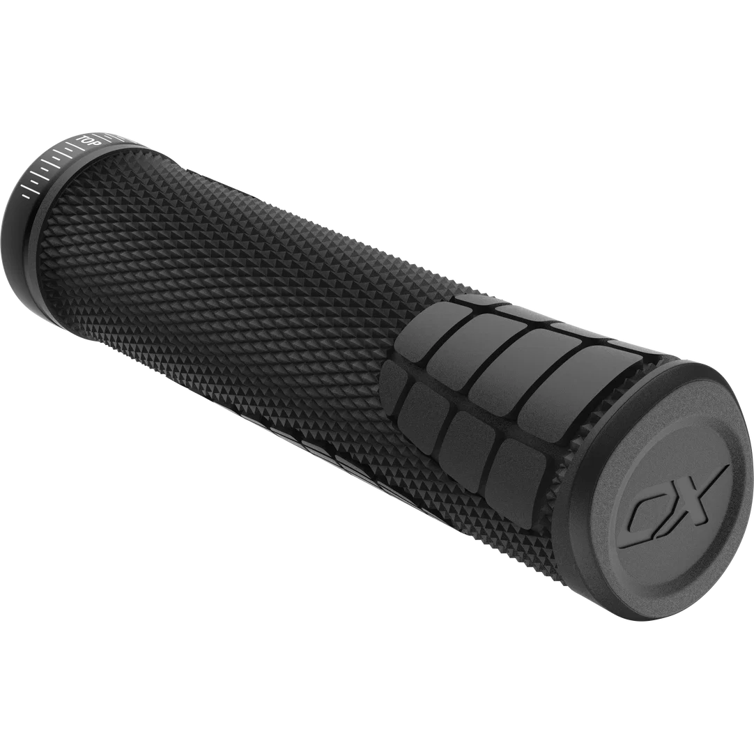 SQlab 7OX 2.0 ergonomic MTB grips in black with lock-on clamp