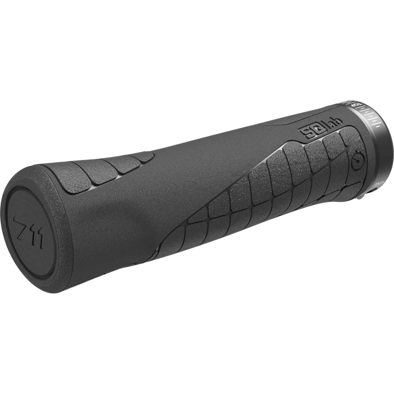 SQlab 711 Tech Trail 2.1 bike grips in black with lock-on clamp and Ergobar