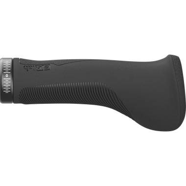 SQlab 702 2.0 ergonomic trekking bike handlebar grip in black, side view