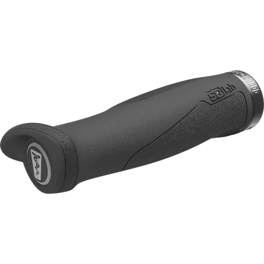 SQlab 702 2.0 ergonomic trekking handlebar grip in dark grey with lock-on clamp