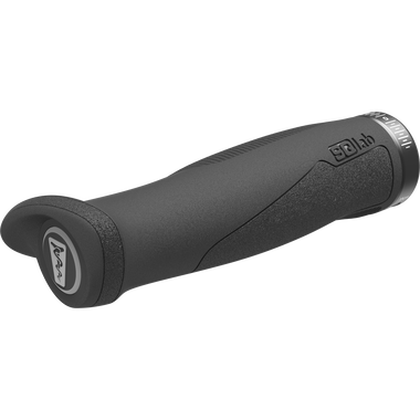SQlab 702 2.0 ergonomic trekking handlebar grip in dark grey with lock-on clamp
