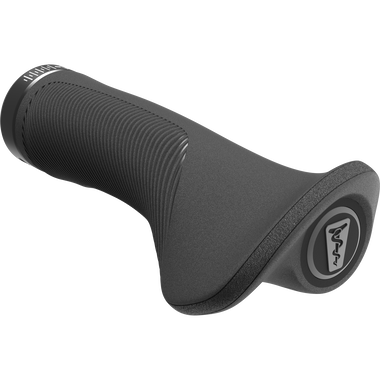 SQlab 702 2.0 ergonomic bicycle grip in black with palm wing and vibration-absorbing lamellae