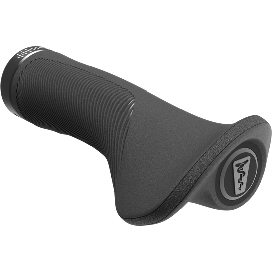 SQlab 702 2.0 ergonomic bicycle grip in black with palm wing and vibration-absorbing lamellae