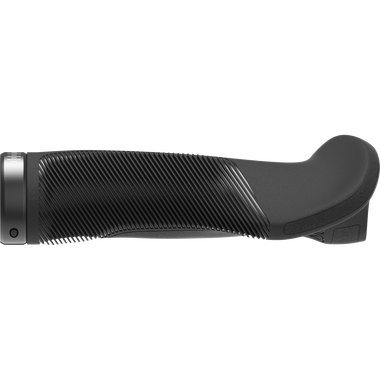 SQlab 721 2.0 ergonomic bicycle grip in anthracite black with Ergobar and lock-on clamp