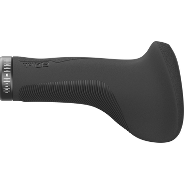SQlab 721 2.0 ergonomic bicycle grip in black with Ergobar and lamella thumb zone