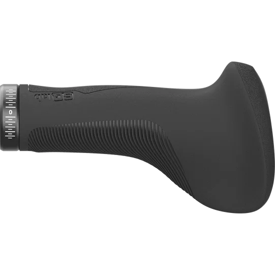 SQlab 721 2.0 ergonomic bicycle grip in black with Ergobar and lamella thumb zone