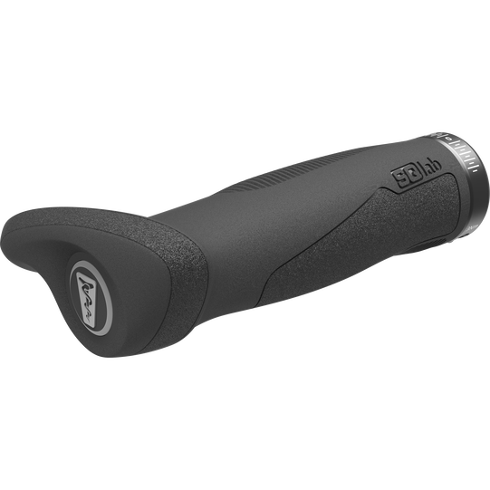 SQlab 721 2.0 ergonomic bicycle grip in dark charcoal with Ergobar and lock-on clamp