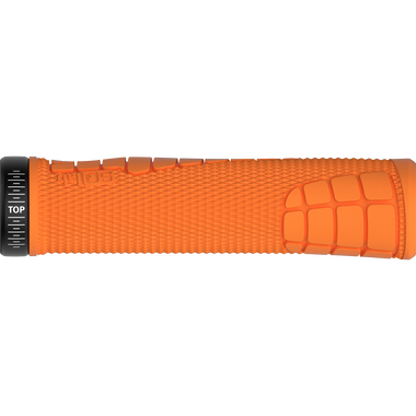 SQlab 7OX Pro 2.0 ergonomic MTB handlebar grips in orange with lock-on clamp
