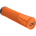 SQlab 7OX Pro 2.0 MTB handlebar grip in orange with lock-on clamp collar