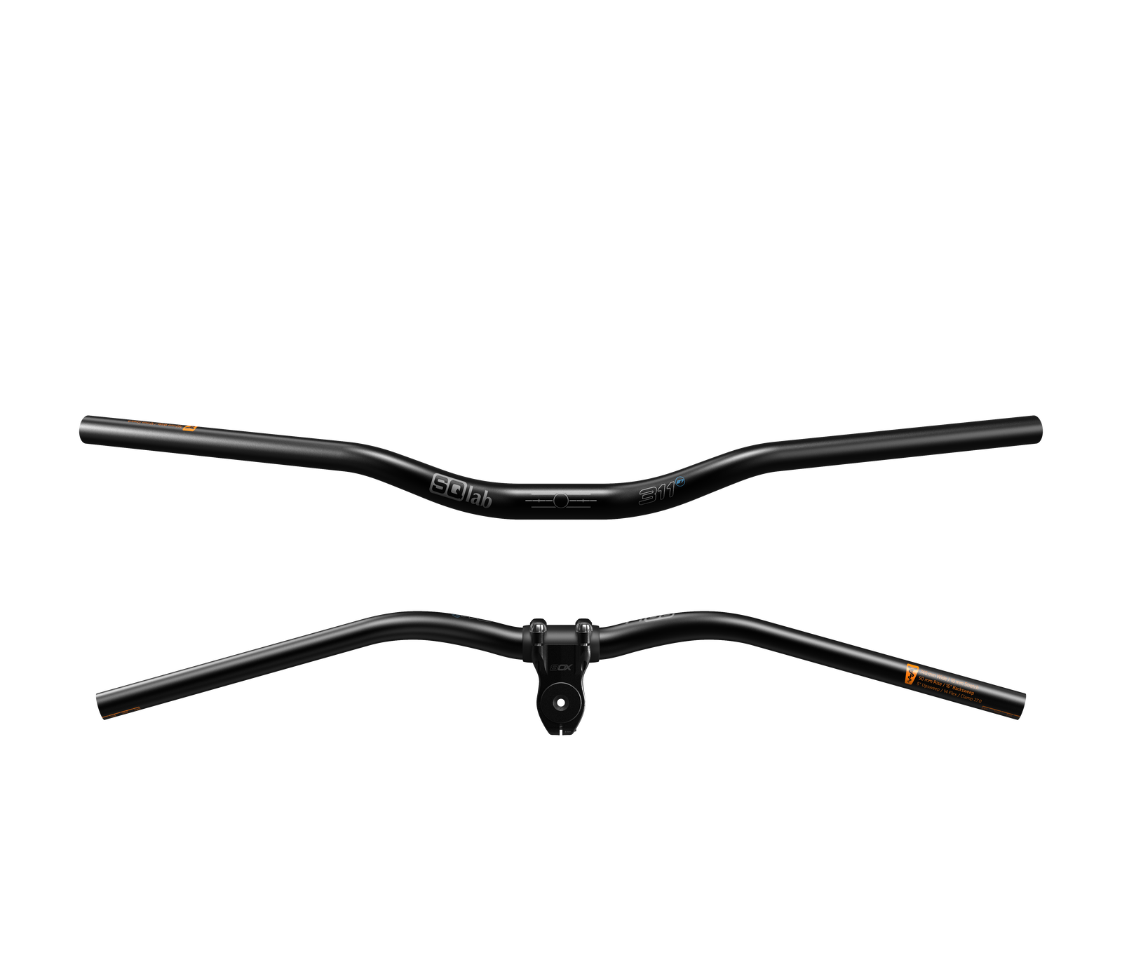 SQlab 311 Alu mountain bike handlebar 27.0mm in matte black