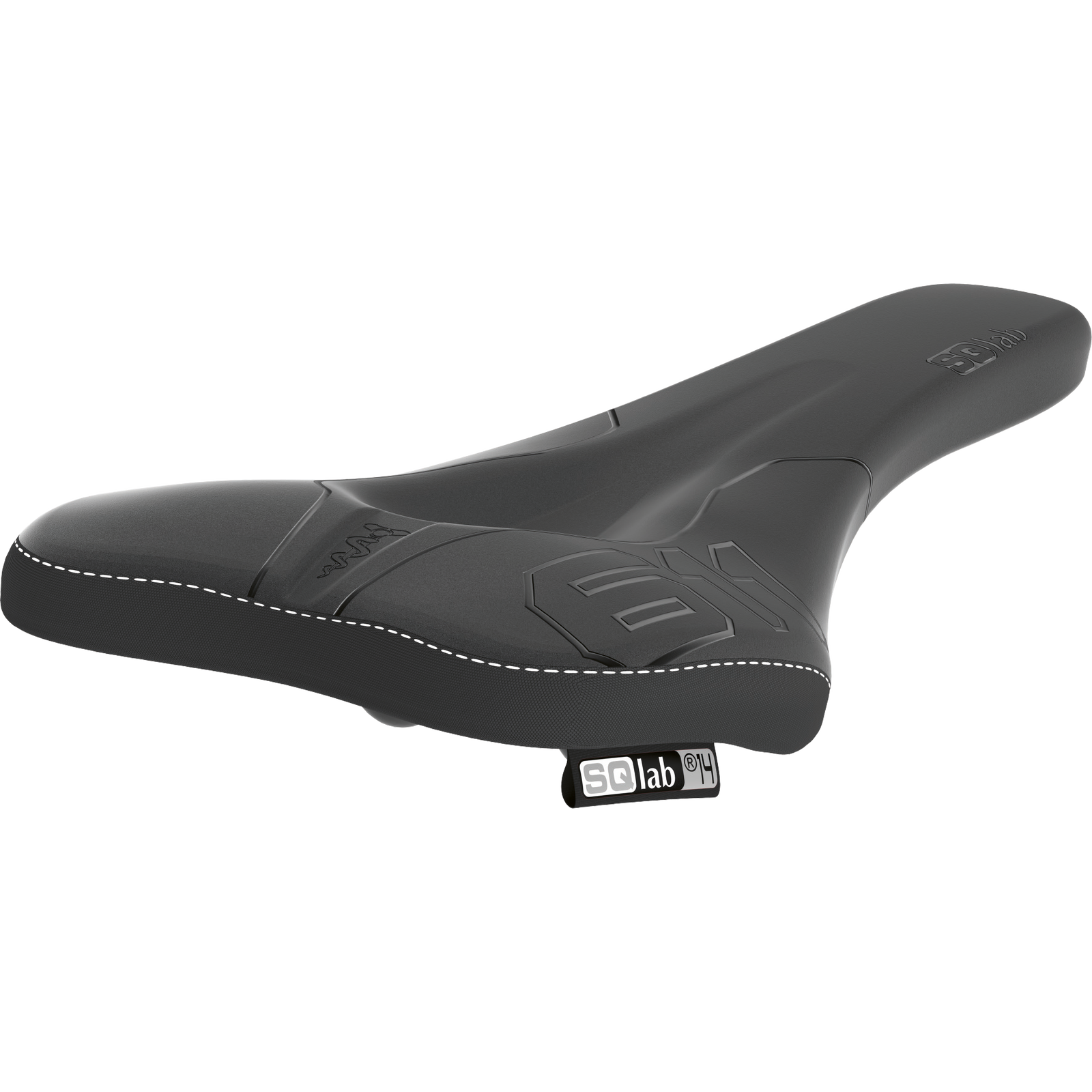 SQlab 611 Ergowave active MTB saddle 14cm in black with pressure-relief channel