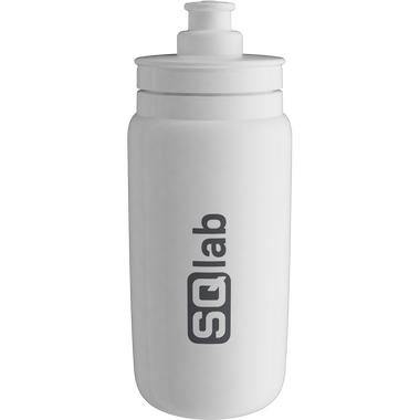 Bidon cyclisme SQlab 550ml en gris clair avec valve push-pull, ultra-léger et sans BPA