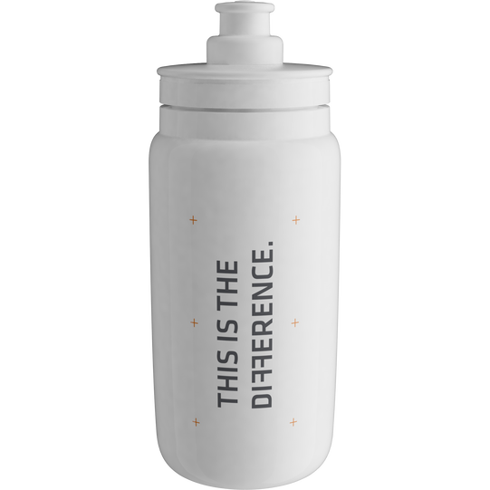 Bidon vélo SQlab 550 ml en blanc avec valve push-pull, ultra-léger et sans BPA